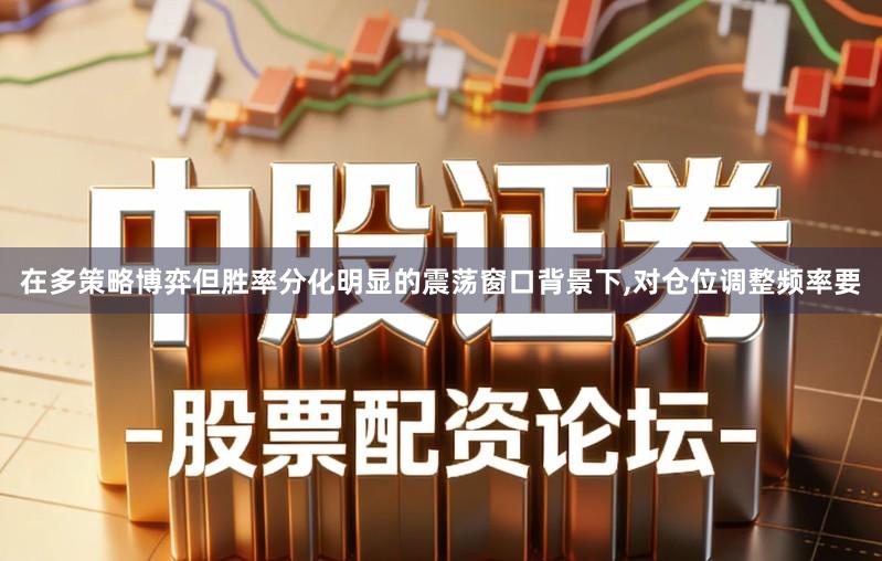在多策略博弈但胜率分化明显的震荡窗口背景下,对仓位调整频率要